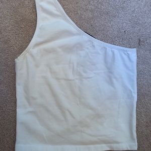 Brandy Melville Cropped One Shoulder Tank Top
